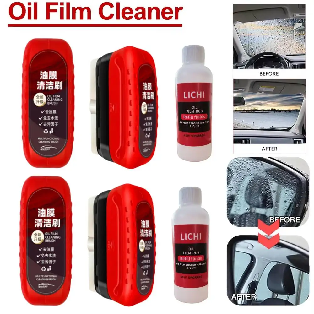 

Car Glass Oil Film Remover Powerful Windshield Cleaner Car Glass Sponge Cleaning Brush Water Spots Stain Removal Auto Detailing