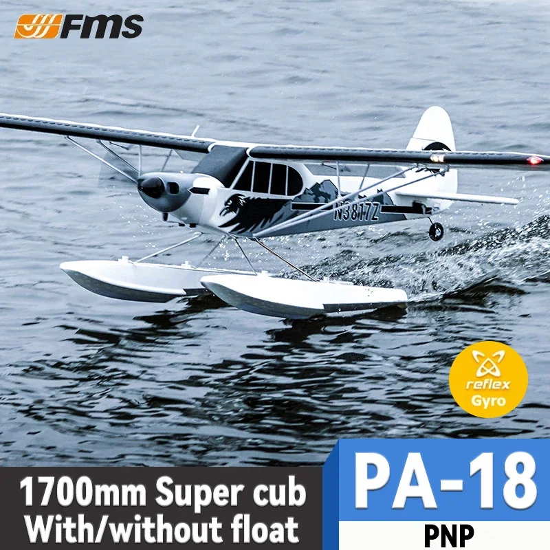 

FMS 1700MM PA-18 Super Cub RC Airplane Model PNP 4S 6CH With Gyro Auto Balance Trainer Beginner Aircraft Plane Adult boy toys