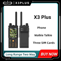 SERVO X3 PLUS Mobile Phone with Walkie Talkie 2.4inch 3 SIM Cards FM Radio UHF Band 400 MH - 470 MHZ 4000mAh Original Cell phone