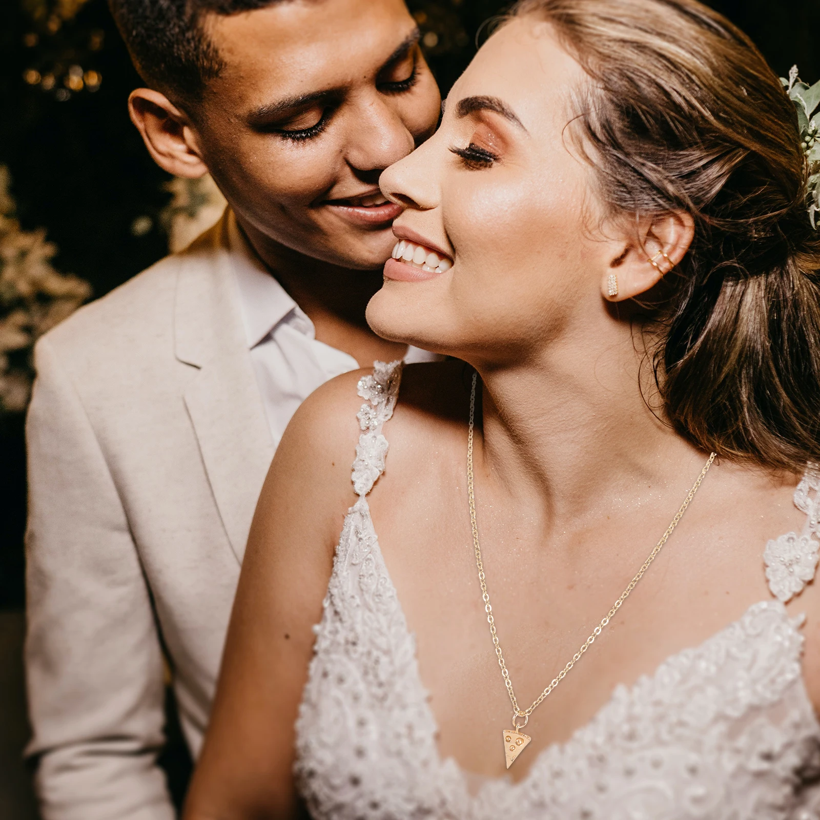 

8Pcs Pizza Necklace Set Cheese Pendant Fashion Jewelry Gift Friendship Necklace for Birthday Wedding Graduation