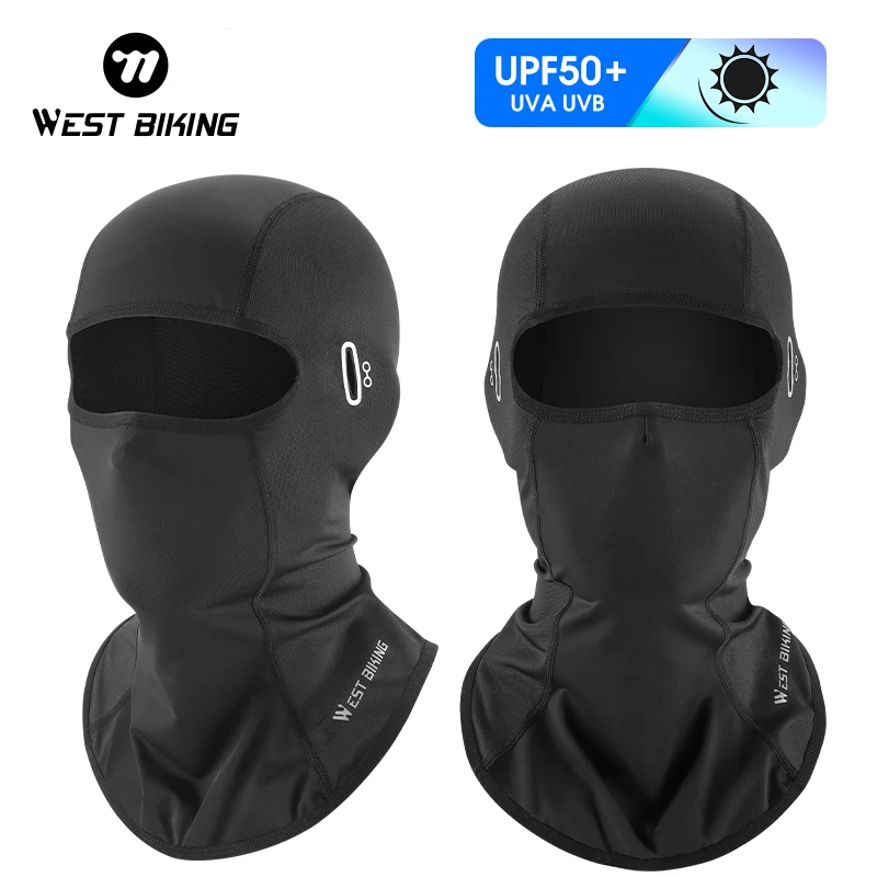 WEST BIKING Summer Outdoor Cycling Cap UV Protection Hat Men Bicycle Motorcycle Balaclava Running Hiking Cooling Sport Gear