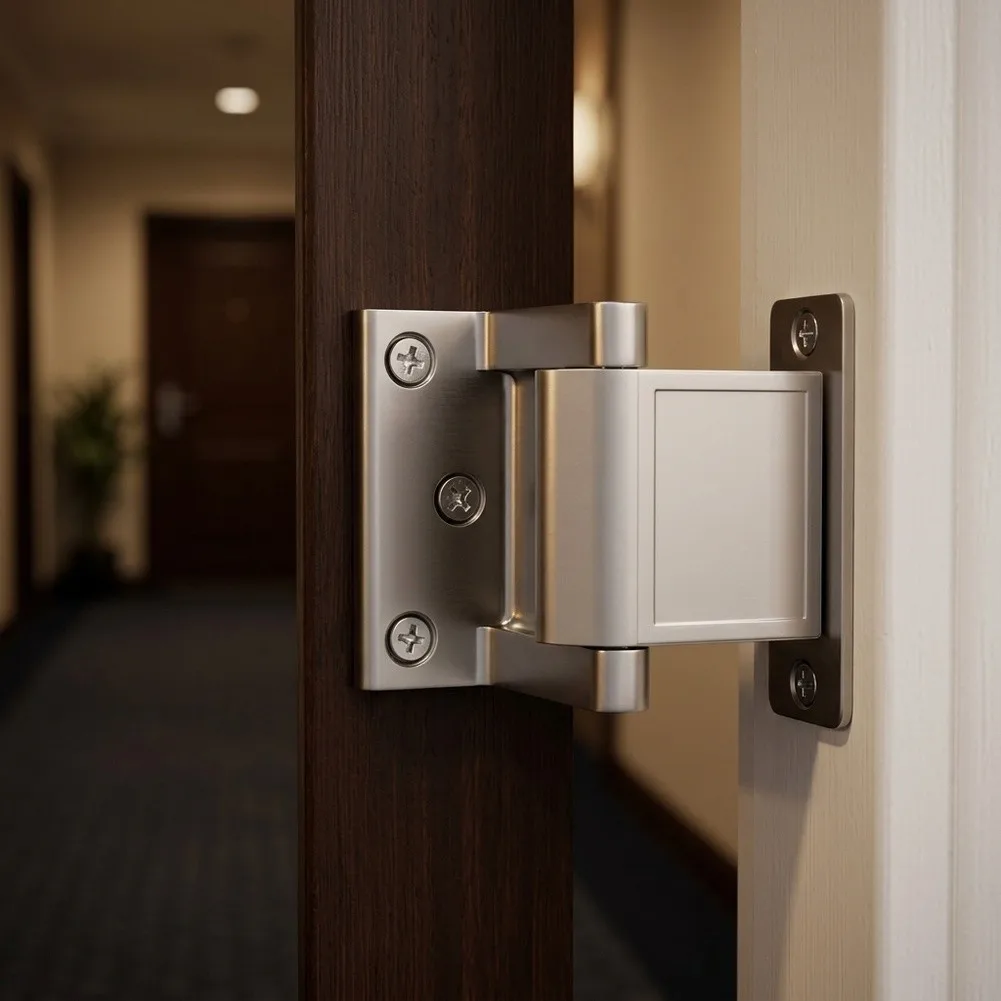 Privacy Door Latch Satin Nickel Zinc Alloy Material for Inward Opening Doors for Simple Operation Secure Fit Reliable Function