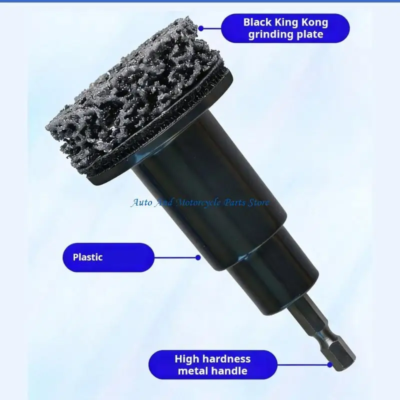 P9FD Heavy Duty ABS Metal Rust Removal Tool Wheel Axles Brake Disc Cleaning Tool for Car Motorcycle Wheel Axles Maintenance