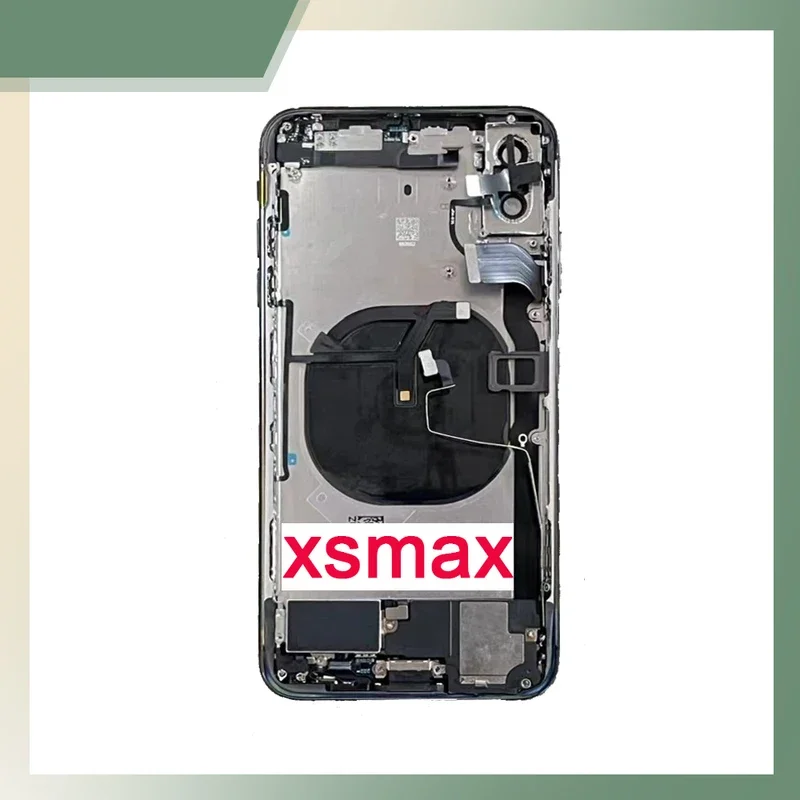 

Полный корпус в сборе для iPhone xsmax X, задняя крышка, аккумулятор, средняя рамка корпуса, чехол для задней двери с ремонтом гибкого кабеля