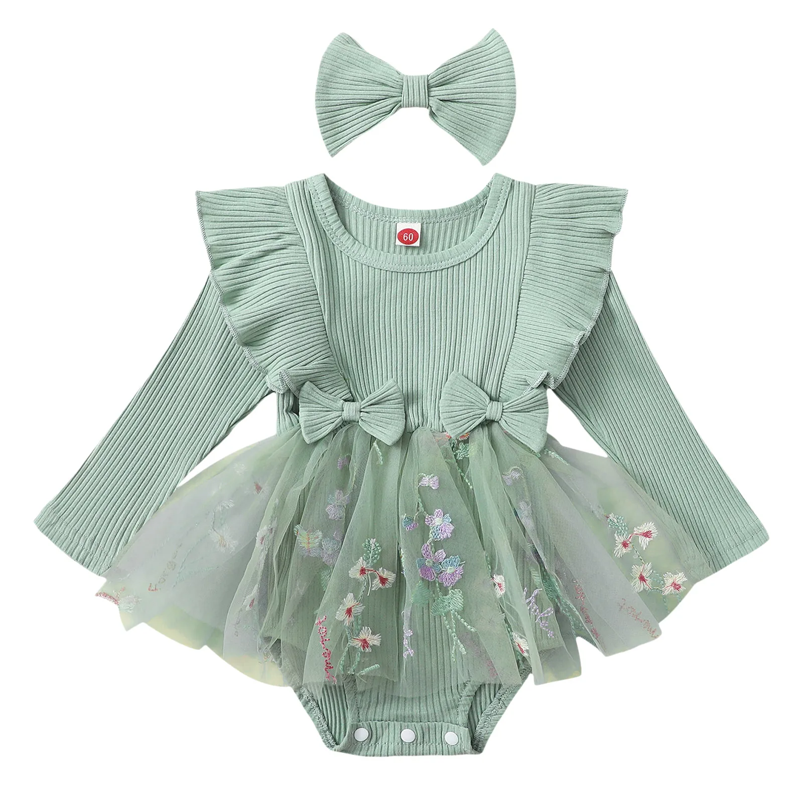 

Summer Dresses Little Girls Newborn Baby Girl Fall Winter Outfit Set Plaid Romper Dress Ruffles Long Sleeve Preteen Dresses