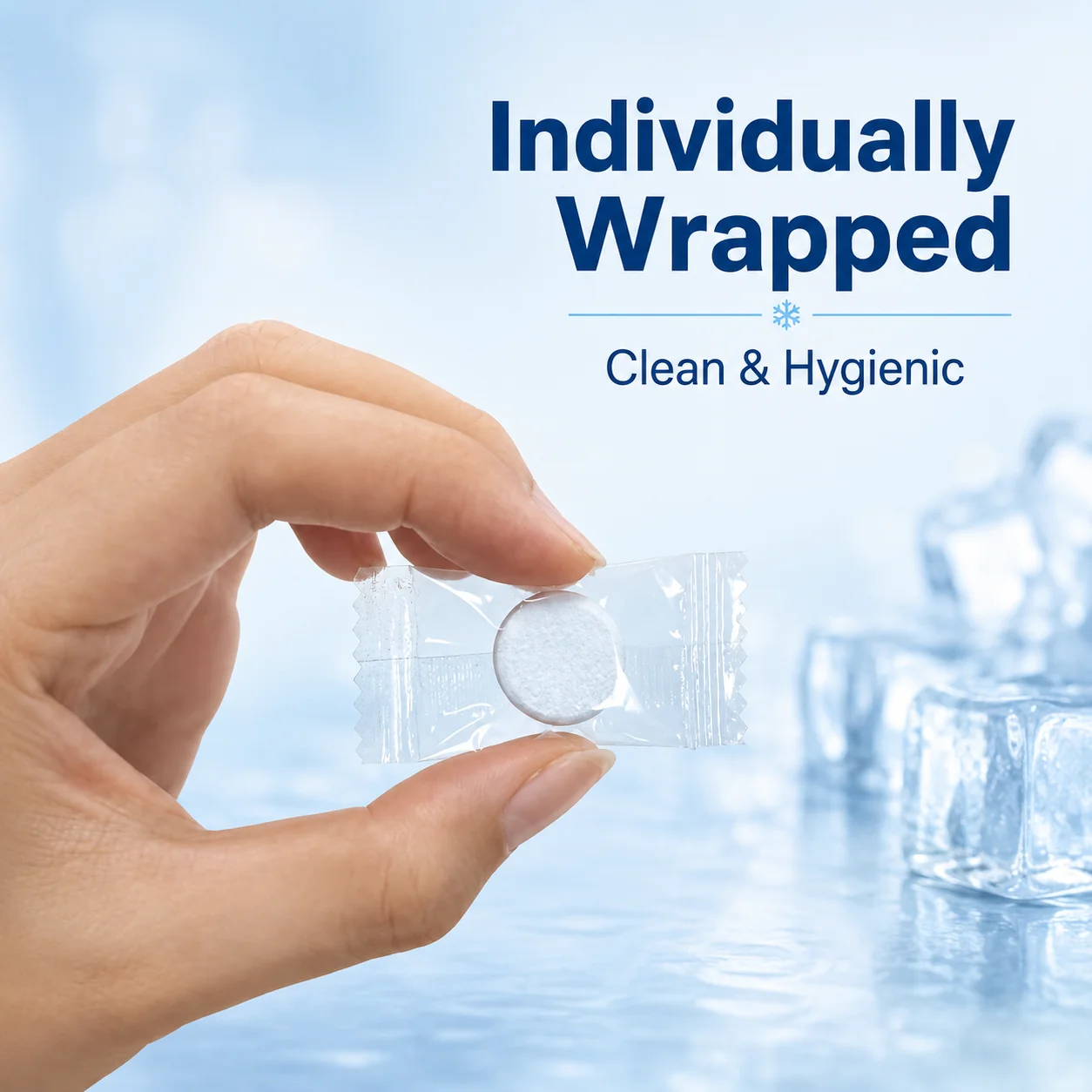 20/80pcs Professional Ice Maker Cleaner Tablets Fast Remove Mineral Buildup Odor Residue Descaler for Home Ice Machine Cleaning