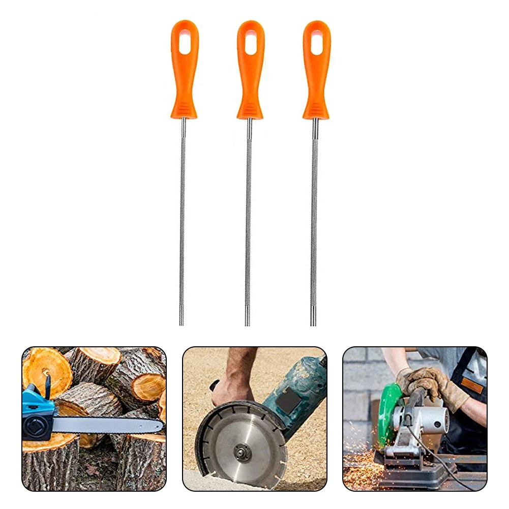 

Garden Power Equipment Tool Accessories Round File Sharpening Sharpener 3/16 Inch 3pcs 7/32 Inch Handle Plastic