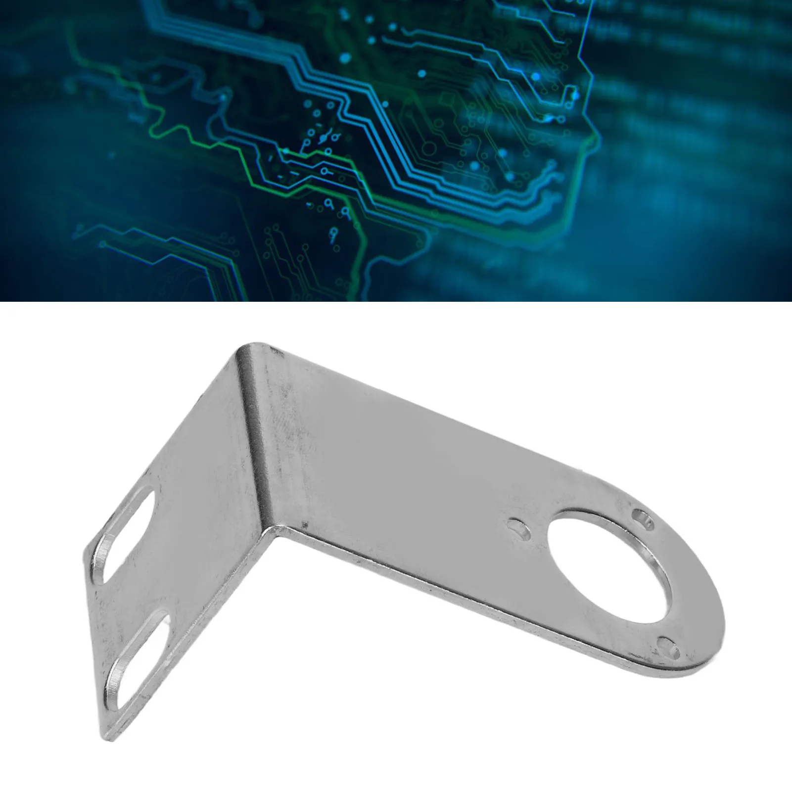 

Rotary Encoder Metal Mounting Stand Digital Display Counter Fixing Bracket 21mm Hole Diameter L Type