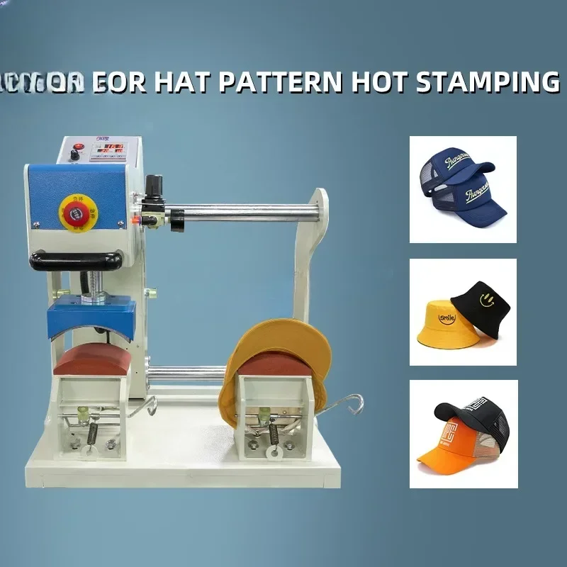 Machines for Automatic Hat Heat Press Machine Snapback Cp Machine Cap Provided 40 Pneumatic PLC Flatbed Printer Semi-automatic