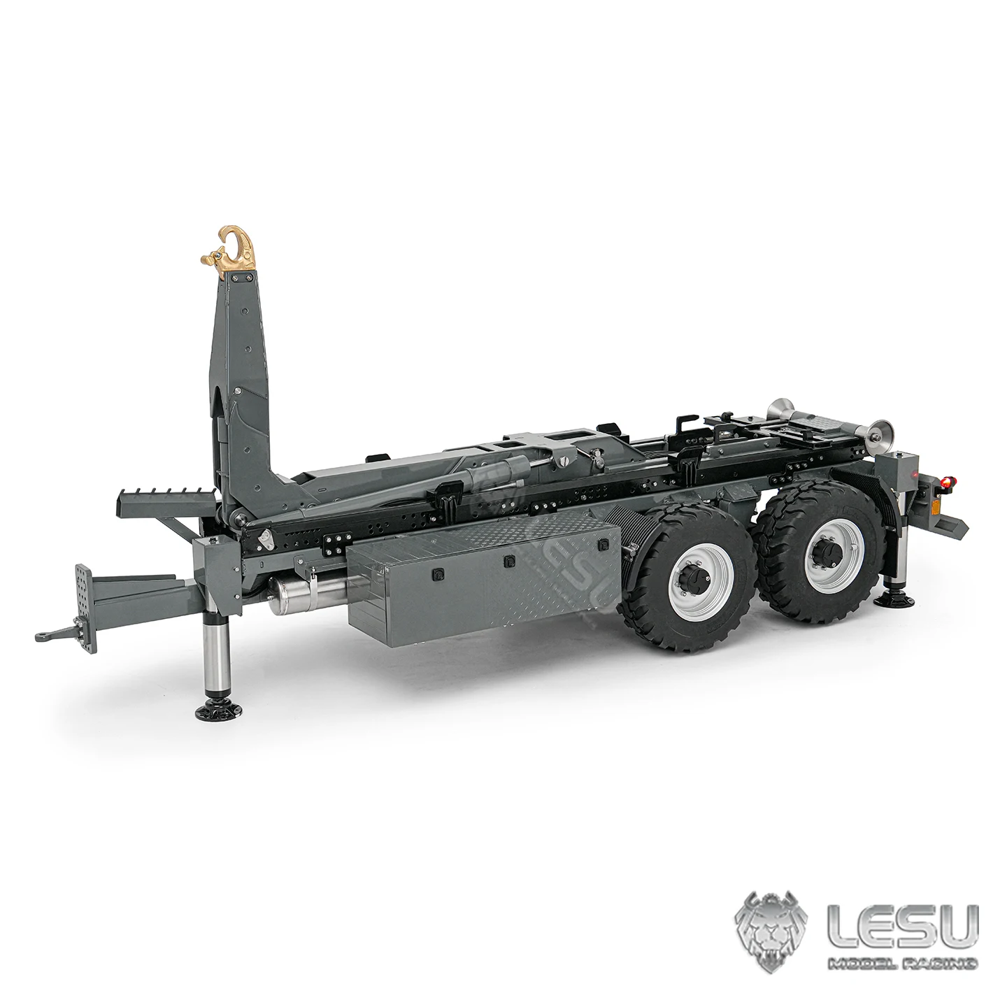 LESU 1/14 RC Hydraulikmodell Vollständig Zerlegbarer Anhänger, Neues 2.0 Roll-on/Roll-off System, Falt- und Teleskopversionen