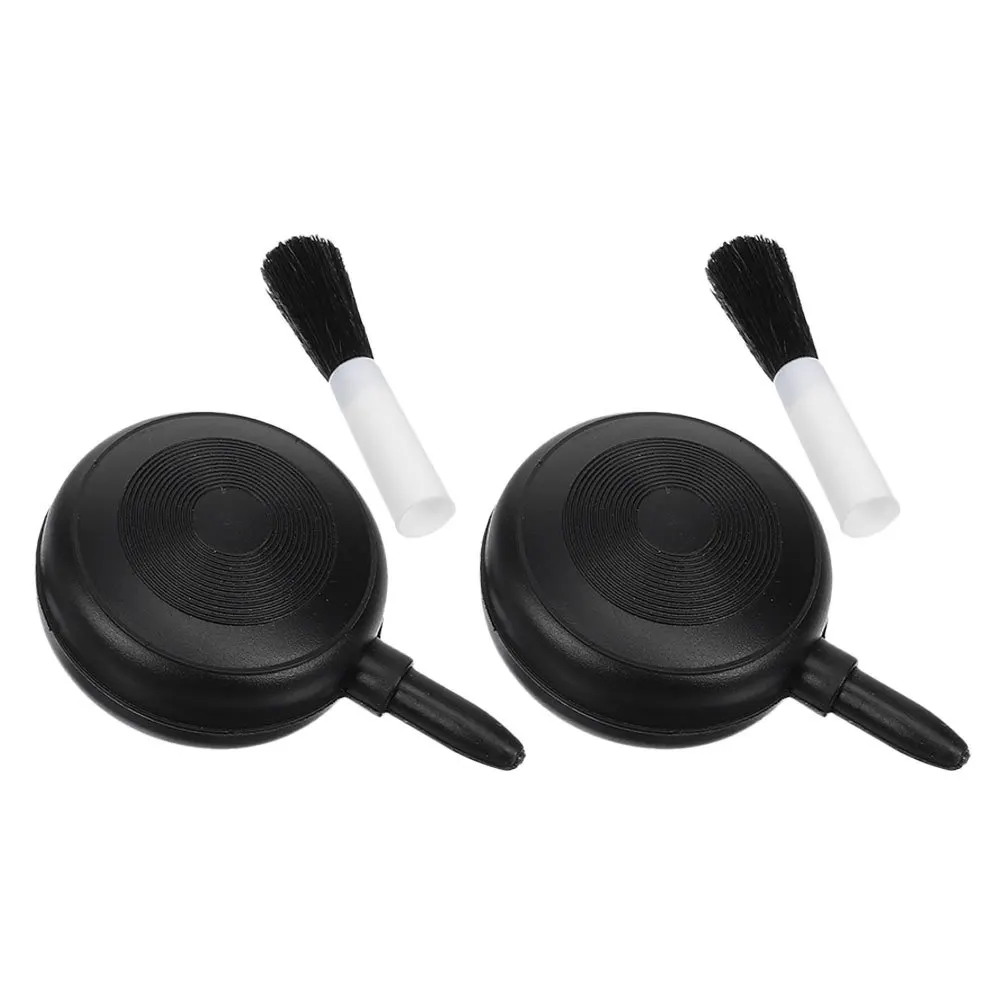 แปรงเป่าลมทำความสะอาดเลนส์กล้อง 2 ชิ้น แปรงพลาสติกนุ่มสำหรับทำความสะอาดแป้นพิมพ์แล็ปท็อป พีซี เซ็นเซอร์ และอุปกรณ์ถ่ายภาพ