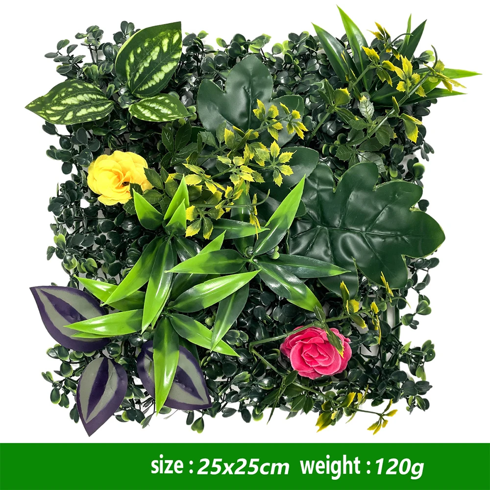 

Artificial Plants Grass Wall Panel Boxwood Hedge for Indoor Outdoor Home Garden Vertical Decoration Fake Plant Grass Wedding