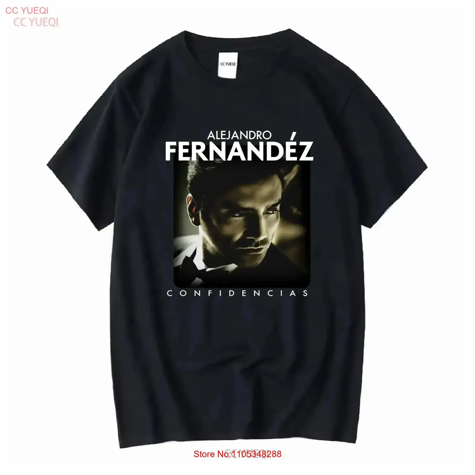 Camiseta Vintage de Concierto de Alejandro Fernández 2015 Confidencias World Tour para Hombre, Talla S, Lavada, Versátil, Suave, Informal