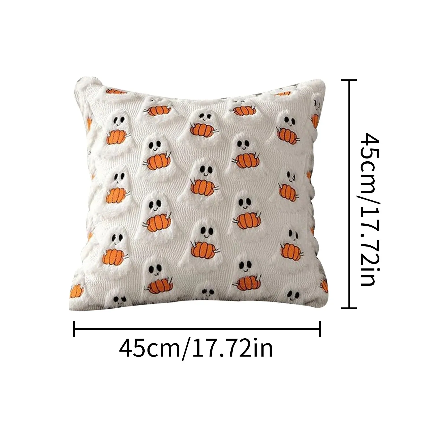 1PCS Halloween Imp Kissen Kissenbezug Weihnachten PVC Dreidimensionale Imp Gestickte Schwarz Und Weiß Urlaub Kissen Kissenbezug – Detail 11