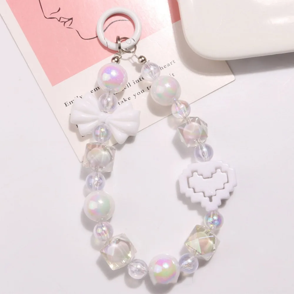 

Anti-lost Bow Mobile Phone Straps Lanyard Bracelet Keychain Bag Chain Korean Style Acrylic Bowknot Phone Pendant