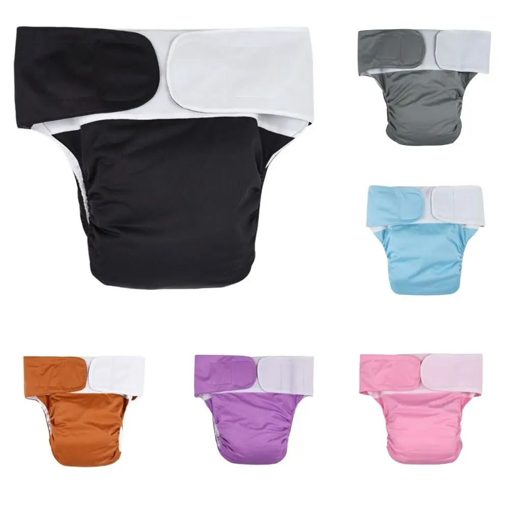 

Reusable Adult Diapers Breathable Adjustable Incontinence Pants Good Absorption Elasticity Adult Panties Nursing Care