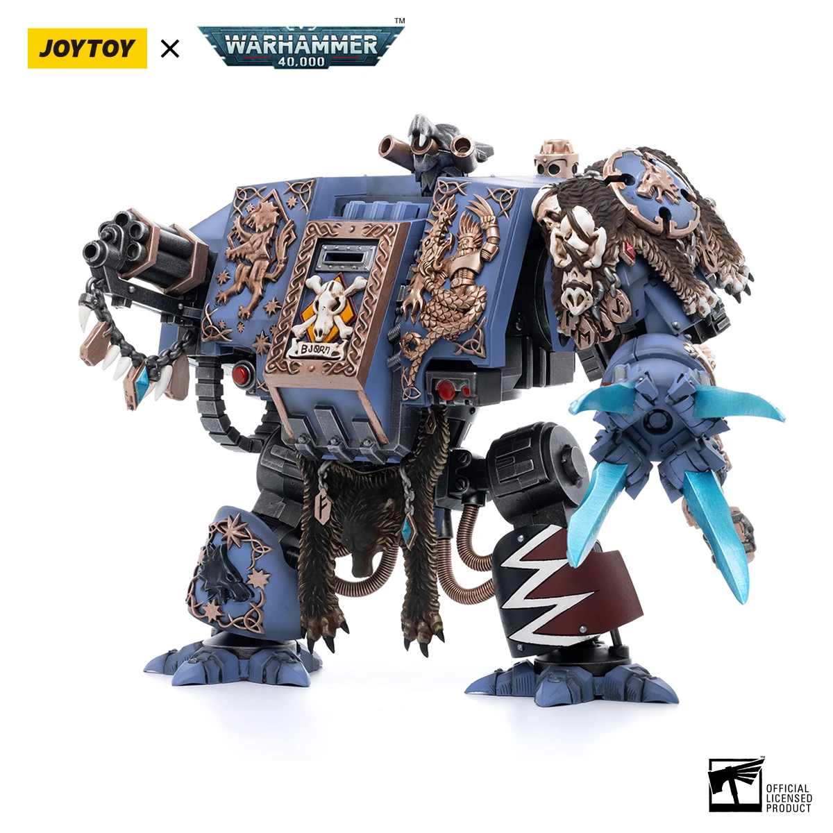 [In-Stock]JOYTOY Warhammer 40k 1/18 Action Figures Mecha Toys Space Wolves Bjorn the Fell-Handed