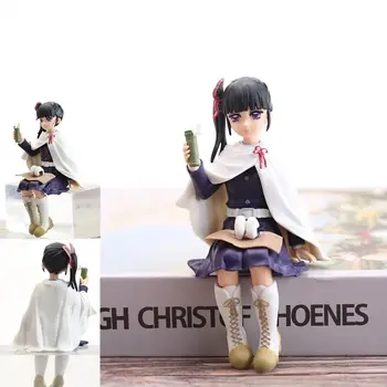 10-15公分動漫鬼滅之刃手辦 爐門炭治郎 豆子 坐姿可動人偶 PVC模型娃娃 收藏玩具禮品 10 最佳銷售 你豆子惡魔圖 - №3