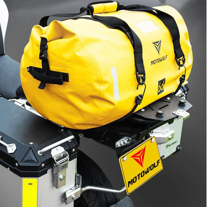 Motorcycle Waterproof Tail Bags Back Seat Bags Travel Bag 3Color 40L 66L 90L Motorbike Scooter Sport Luggage Rear Seat Rider Bag