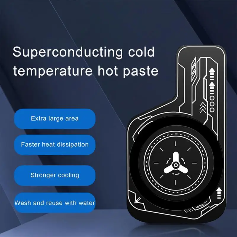 2023 Cell Phone Cooler Plate Radiator Magnetic Radiating Sticker for Game Cooling Fans Heat Sink ForIPhoneSamsungXiaomi