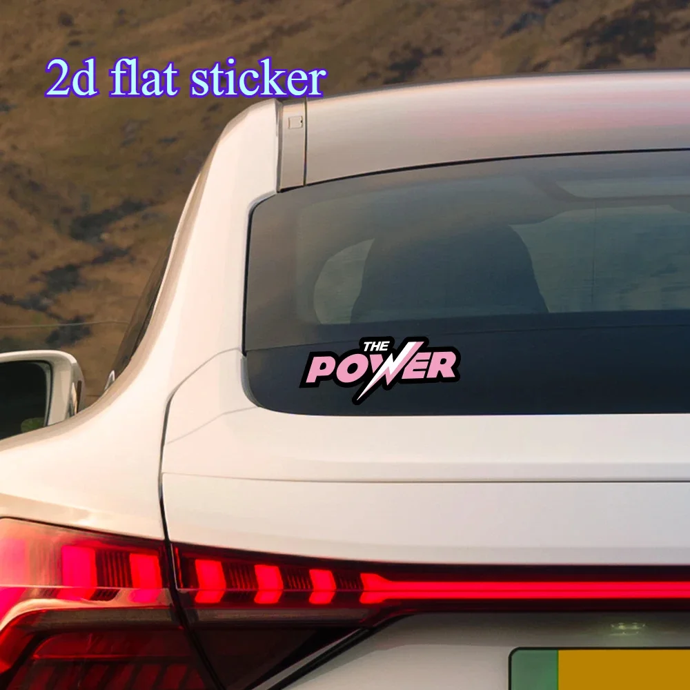 

1 шт. наклейка с текстом «The Power» – разноцветные водонепроницаемые виниловые наклейки для украшения автомобиля и ноутбука