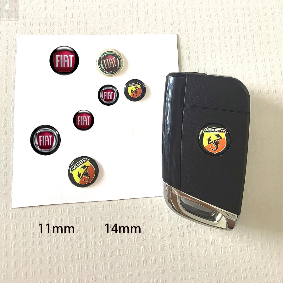 Adesivo chave do carro controle automático chaveiro emblema acessório para fiat abarth 500 tipo fr panda argo freemont viaggio bravo punto doblo