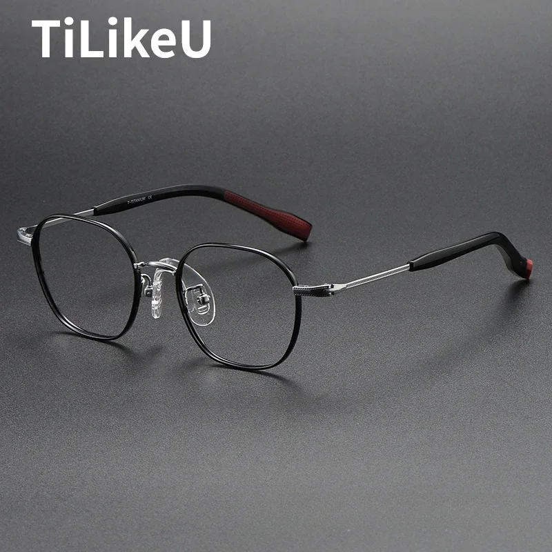 

Retro Square Children Pure Titanium Eyeglass Frame Ultralight Brand Luxury Designer Student Myopia Read Glasses Frames Men Women