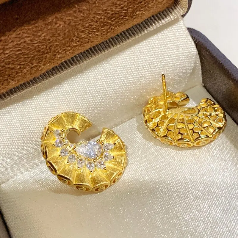 ARIGAYA-pendientes de plata de ley 925 con circonita cúbica 3A, joyería de moda de diseñador, regalos para mujer