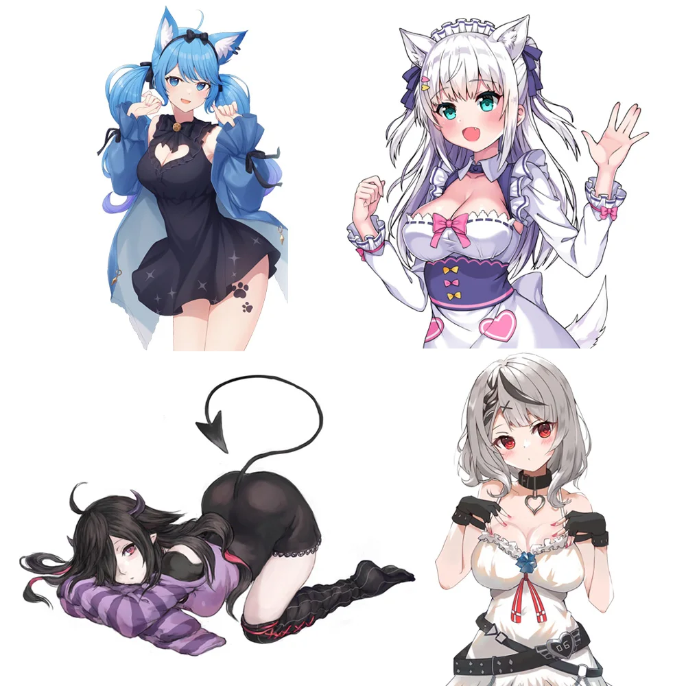 

Sexy Anime Large Chest Girl Stickers Shishiro Botan Car Sticker Refrigerator Motorcycle Decorative Decal PVC