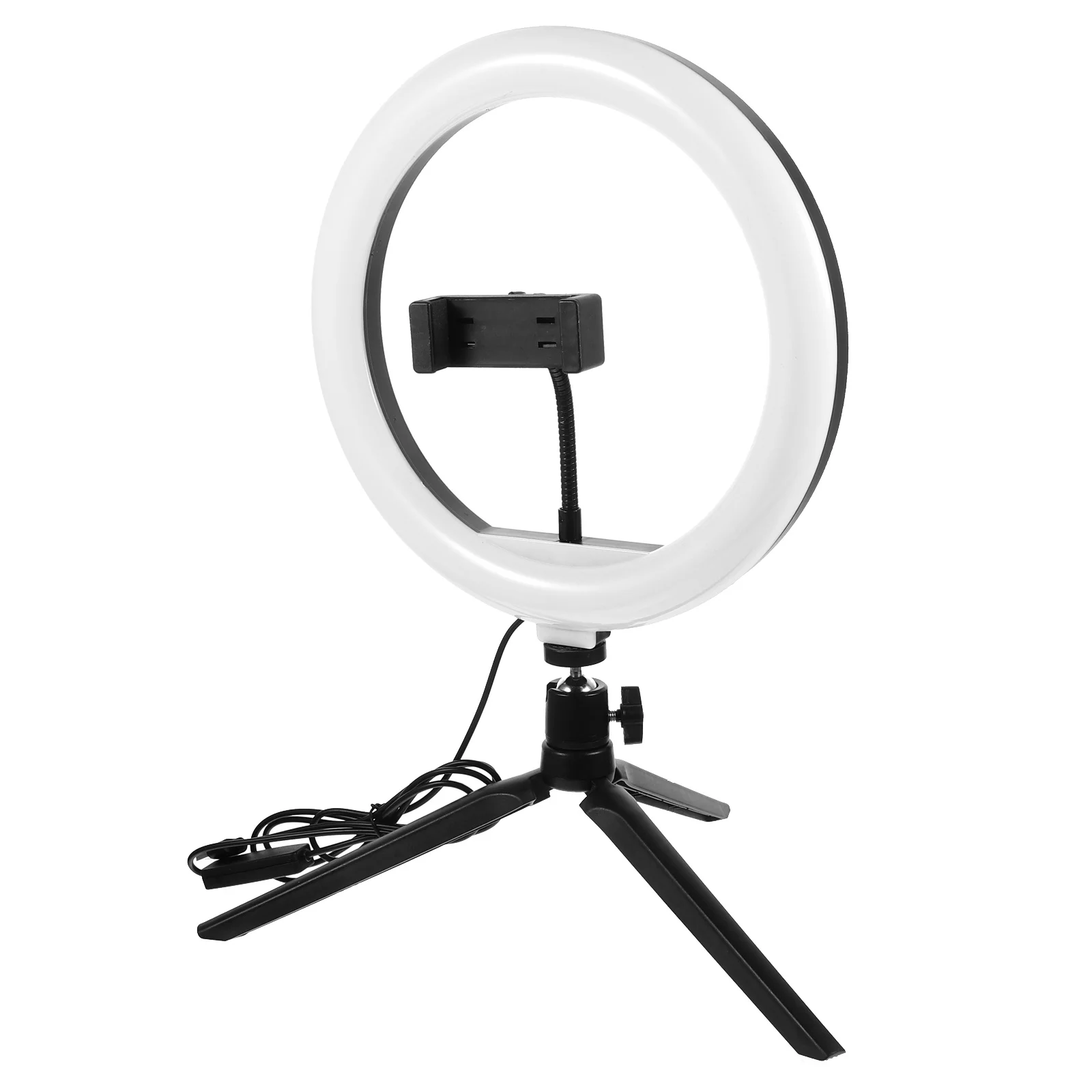 

Led Ring Light Tripod Stand Phone Holder Adjustable Brightness For Live Streaming Selfie Photography Dimmable Fill Lamp