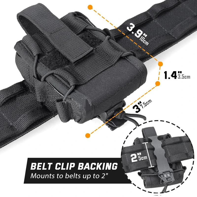 Tactical Molle manette Holster Holder Pouch Open Top custodia universale per manette grilli fondina marsupio cintura accessorio per la caccia