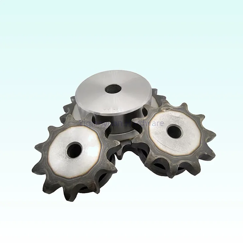

Yiqianyuan 1Piece 06B Chain Drive Sprocket 41-56Teeth Pitch 9.525mm A3 Steel Industrial Sprocket Wheel