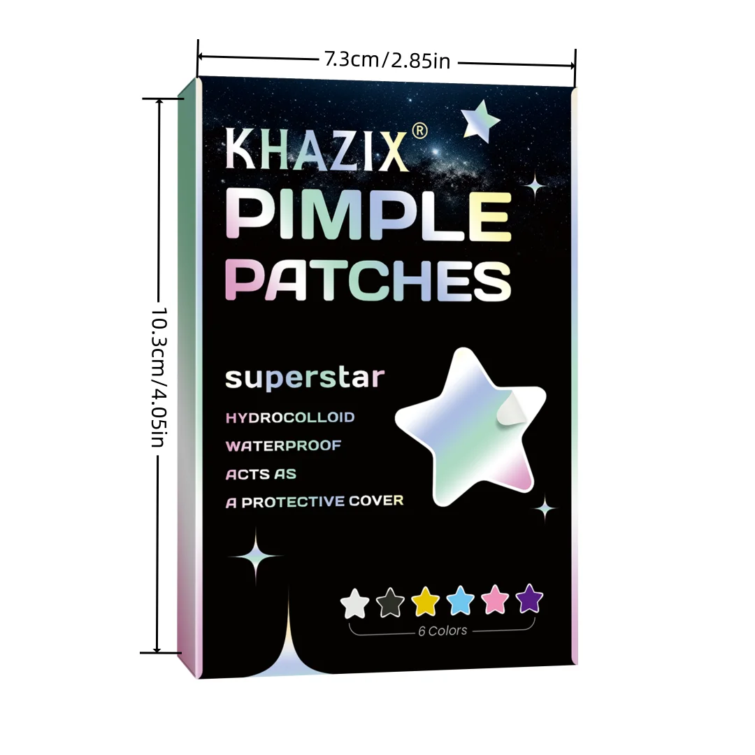 Hydrocolloid Acne Pimple Patch, Hydrocolloid Spot Stickers, Covering Zits and Defect, Nighttime Spot Stickers for Face and Skin view 6