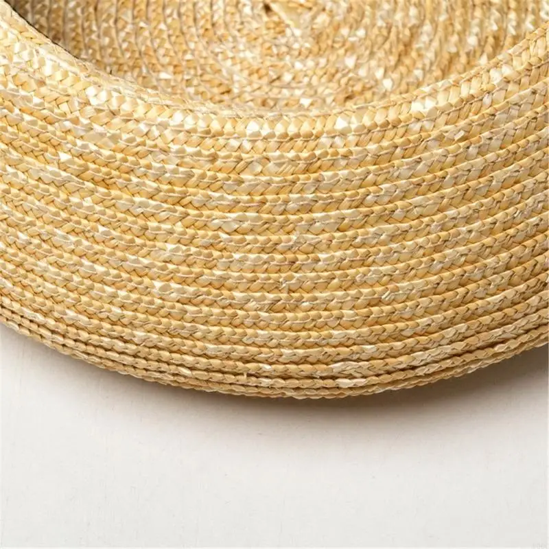 Stylish Straw Headwear With Natural Texture For Daily Wear Or Special Occasion Y166