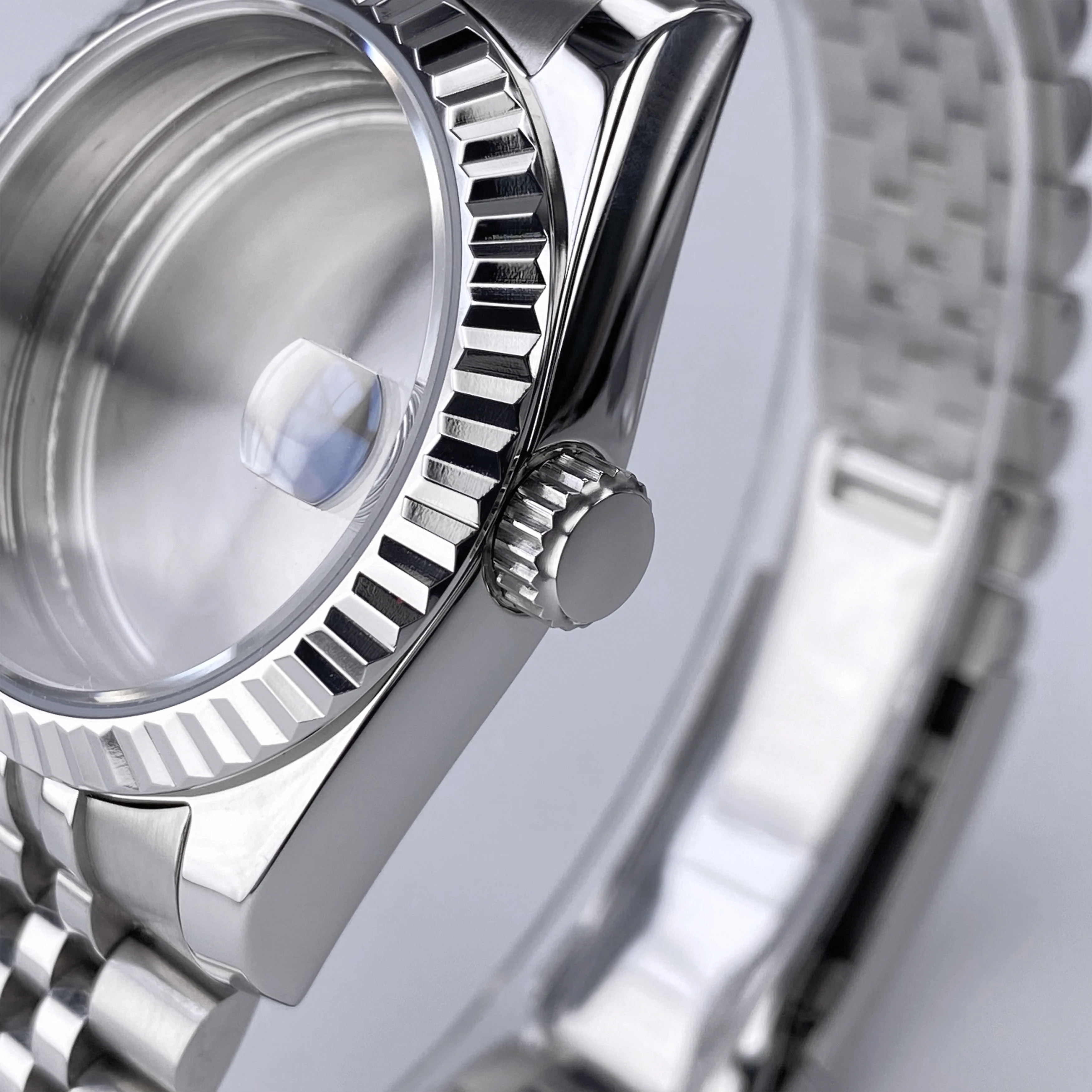 High-Quality 36mm/39mm NH35 Watch Case Sapphire Glass Stainless Steel Waterproof Case Fit NH35 NH36 movement 28.5mm NH35 Dial