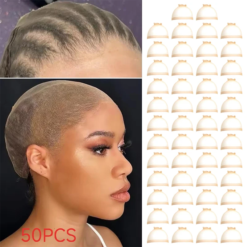 Invisible Ultra-Thin Stretchy Stocking Caps for Wigs