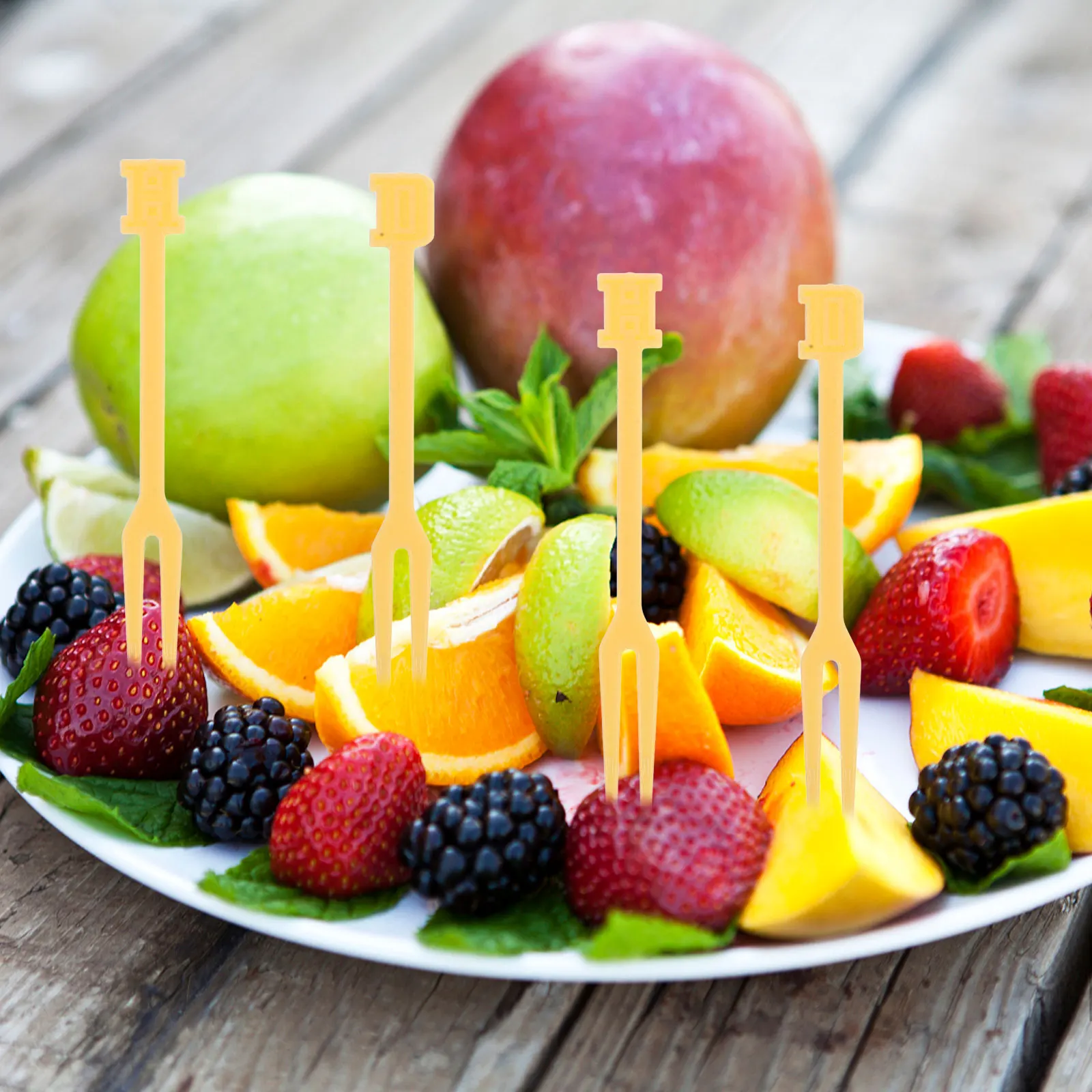 

130pcs Fruit Fork Set Mini 2-Prong Small Appetizer Forks Lunch Box Accessories Reusable Dessert Cake Snacks Cute Food Picks