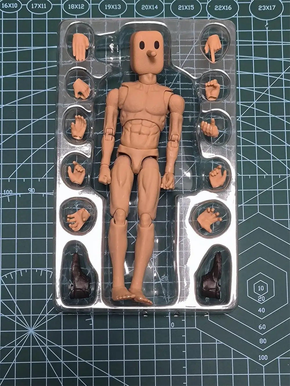 1/12 Notaman NT-02 NT-02W Wide Shoulder Version Flexible Action Figure with 12PCS Hand Solid Foot Head Model For 6" Accessories