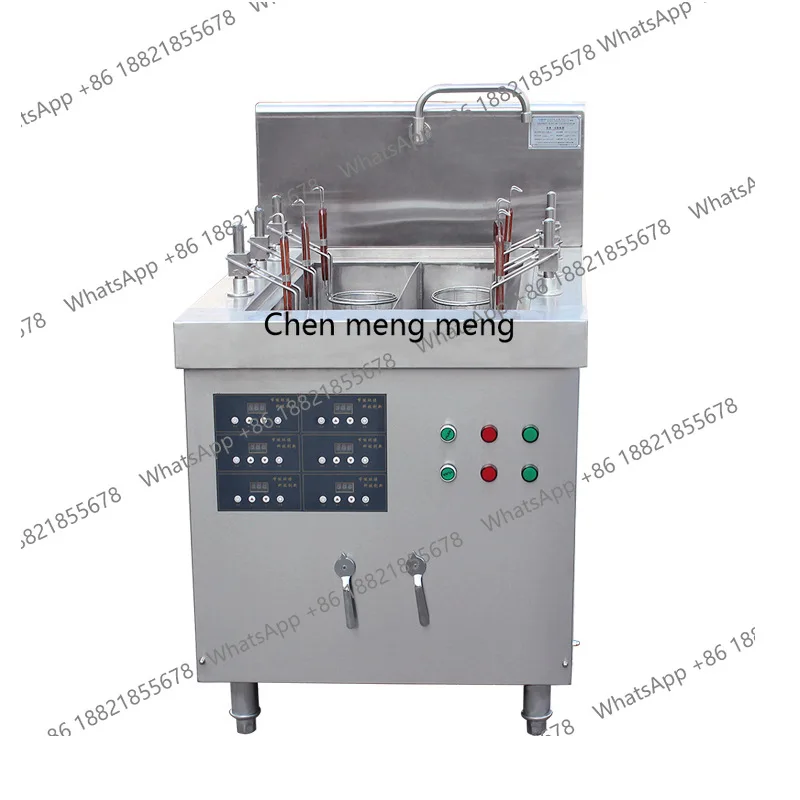 

Commercial lifting noodle cooking stove six-eye double-cylinder intelligent noodle cooking pot automatic catering equipment