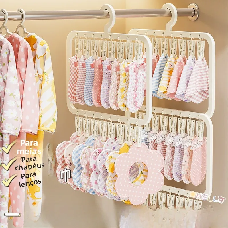 multi-clip-baby-clothes-hanger-infant-socks-no-trace-drying-rack-multi-functional-storage-hanging-clothes-rack-child-home-use