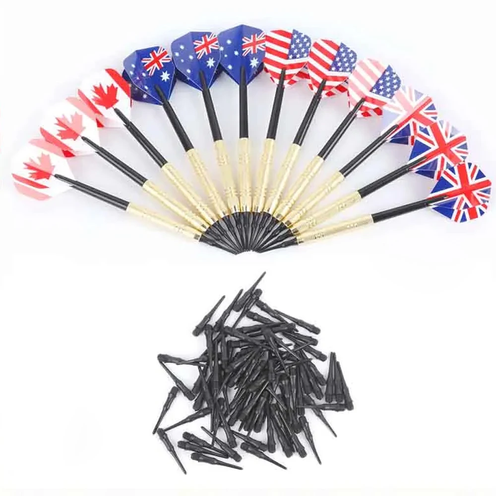 Accessori per freccette elettroniche da 12 pezzi Sicurezza professionale Set di freccette con punta morbida da 14 grammi con punta per freccette in plastica extra