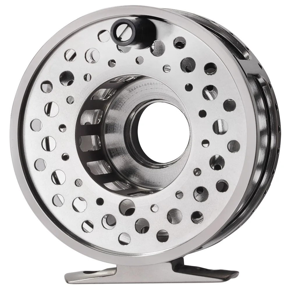 Imagem -02 - Cnc Usinado Alumínio Fly Fishing Reel Clique Clássico Stop Luz Água Doce Truta Lago Córrego Bass Fishing mm mm 86 mm