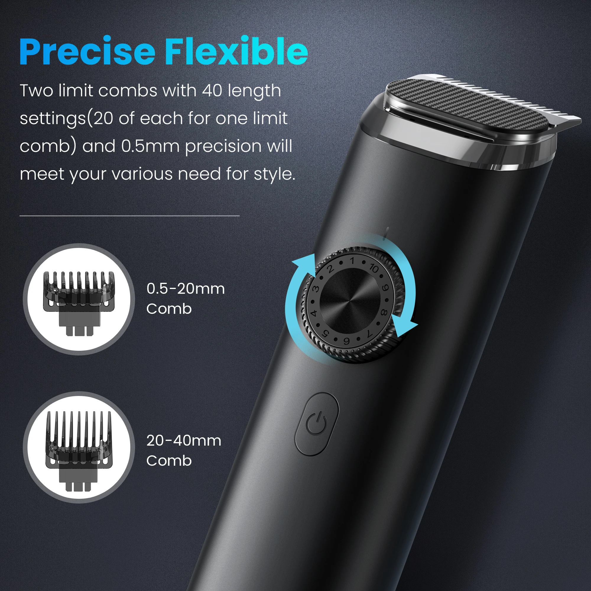 LFQ-F3 Professional Electric Hair Clipper For Men Barber Hair Trimmers Adults Kids Cordless Rechargeable Hair Cutter Machine