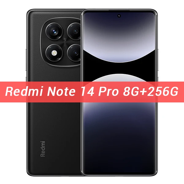 Xiaomi Redmi Note 14 Pro 4G Global Version NFC Cellphone 6.67'' AMOLED Display 256GB 512GB MTK Helio G100-Ultra 200MP AI Camera