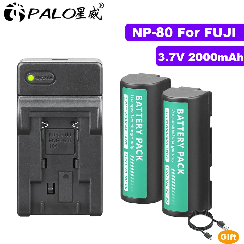 NP-80 2000 mAh batterie Für Fujifilm Fuji np 80 NP 80 Für FinePix 6900 Zoom MX-2900Z MX-1700Z FinePix 4800 Zoom MX-6900 MX-6800