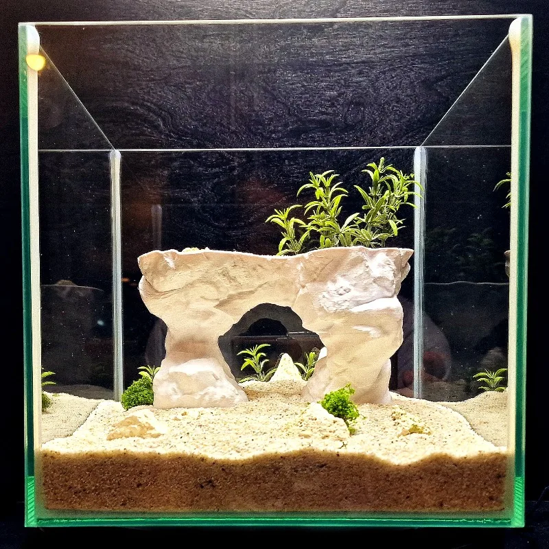 3D Printed Aquarium Planting Basket Hydroponic Support Aquascape Decor Soil Isolation Base Fits All Home Fish Tanks