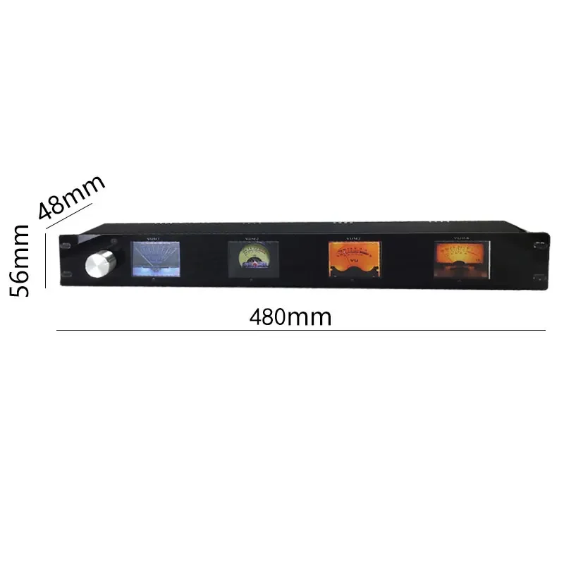 2026 Multi-mode 4-Channel LCD VU Meter Volume Controller Built-in Digital Volume Potentiometer Support Spectrum Display