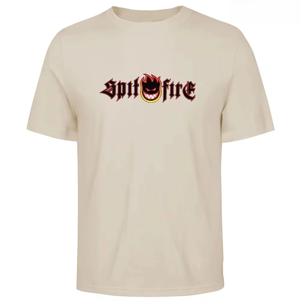 2026Men Vintage Curved Distressed Letter Graphic T Shirt Retro Arch Text Printed Short Sleeve Loose Fit Gym Workout Crewneck Tee
