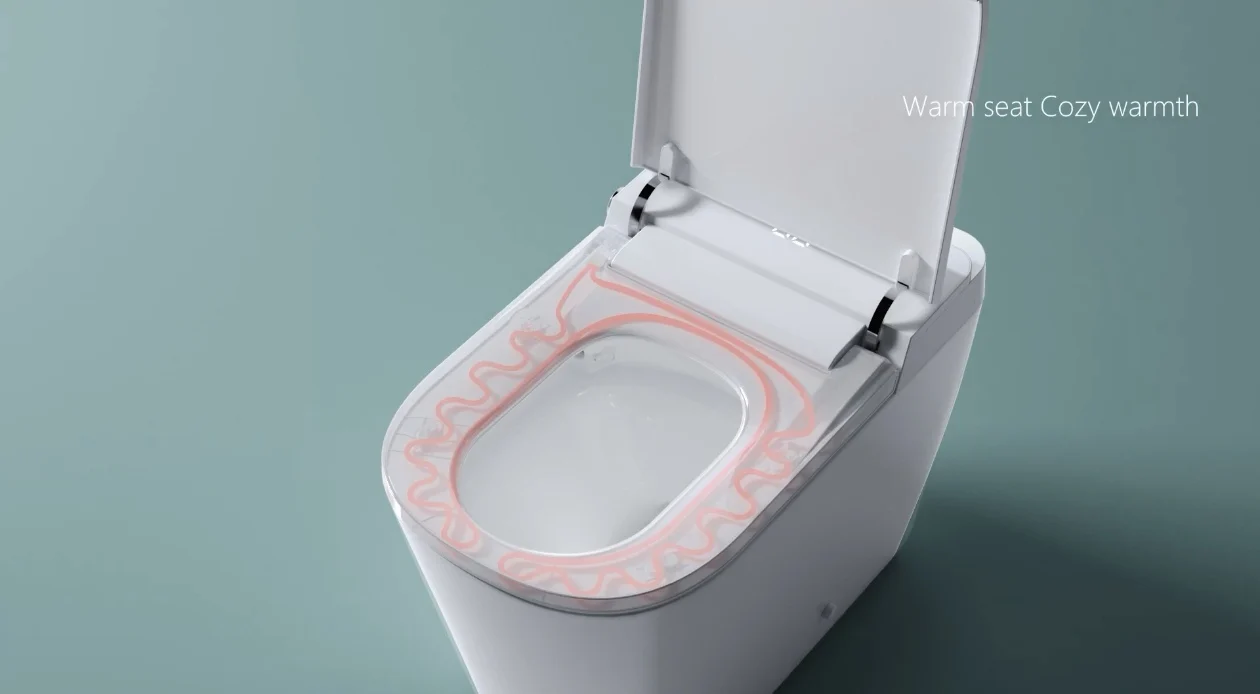 Luxury high-quality smart floor-to-ceiling ceramic automatic smart toilet with heated seat and air drying function