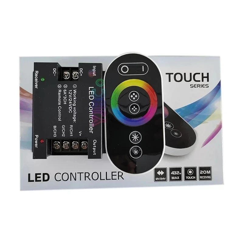 DC12V/24V Controller per strisce LED monocolore/CCT/RGB Dimmer remoto RFTouch Regola la luminosità per nastro luminoso RGB 3528 5050 COB CCT